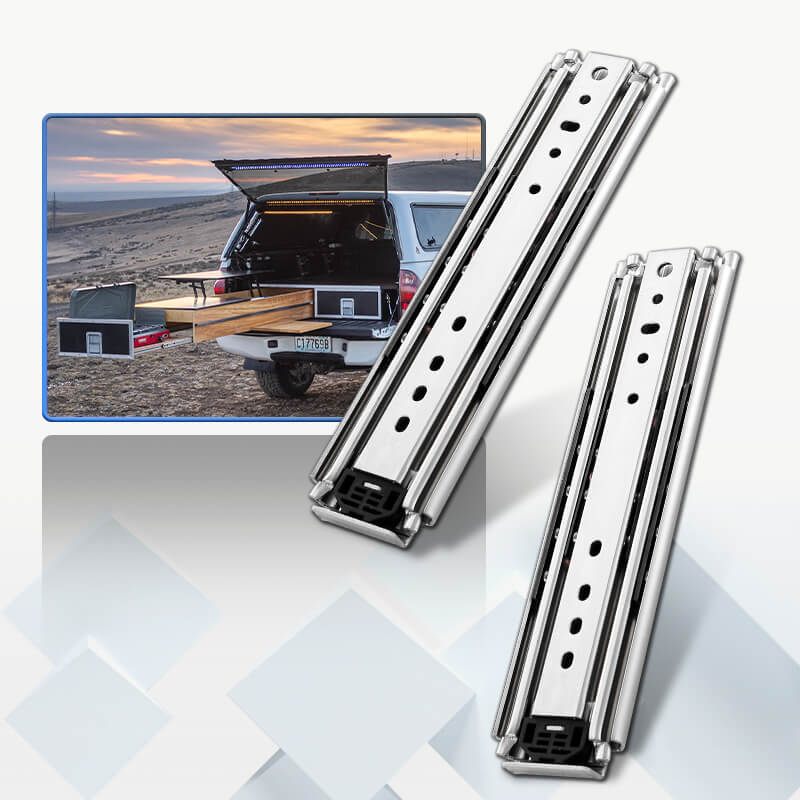 AOLISHENG 220 KG Load Capacity Heavy Duty Fully Extendable Drawer Runners